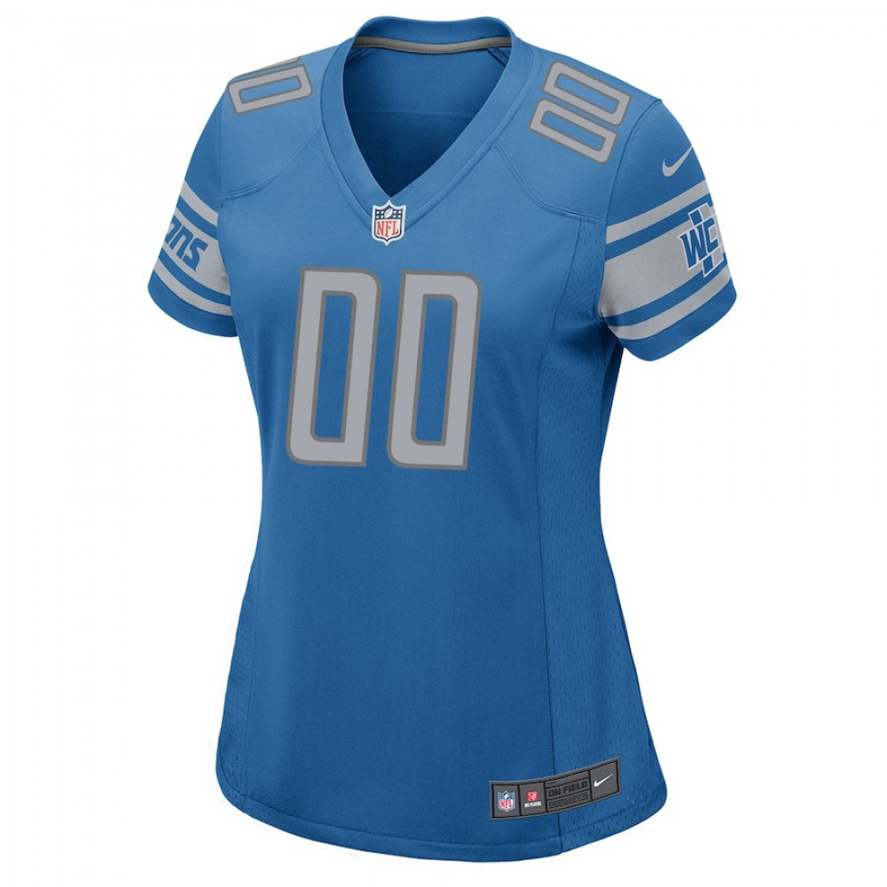 Detroit Lions Nike Women's Custom Game Jersey - Blue-Profan Arena